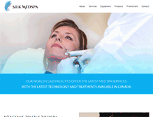 Tablet Screenshot of jsilkmedspa.com